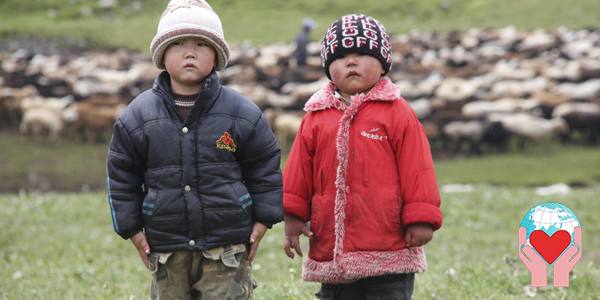 Bambini del Kazakistan