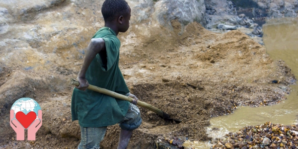 Bambini minatori sfruttati Congo