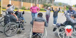 Ragazzi disabili in Ecuador