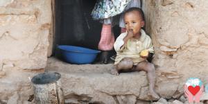 Bambino povero dell'Eritrea